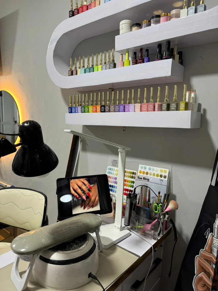 Inside Easytouch Salon nail station